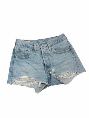 Levi's 501 distressed denim cutoff shorts